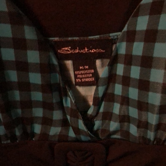 Black and Turquoise Dress - Picture 2 of 6